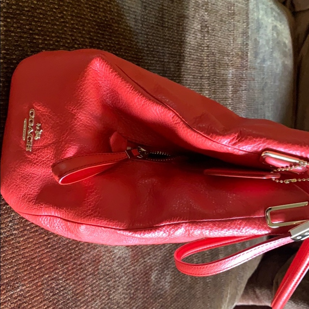 Coach Phoebe Shoulder Bag, Pebbled Red Leather - Picture 2 of 5